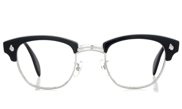 American Optical Vintage 1960s Brow Combination AO鋲 Black/Silver 48-24