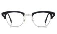 American Optical Vintage 1960s〜1980s Brow Combination AO鋲 Black/Silver 46-22