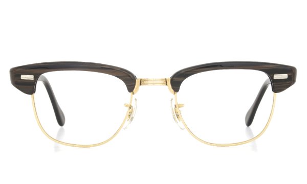 US Optical 1960s BROW Brown-Sasa/Yellow-Gold 44-20