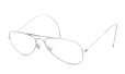 Unknown Vintage Frame Aviator 001 Silver 48-12