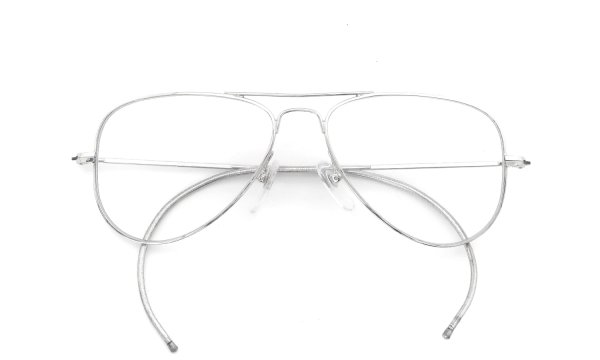 Unknown Vintage Frame Aviator 001 Silver 48-12