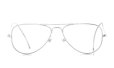 Unknown Vintage Frame Aviator 001 Silver 48-12