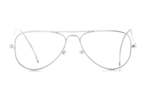 Unknown Vintage Frame Aviator 001 Silver 48-12