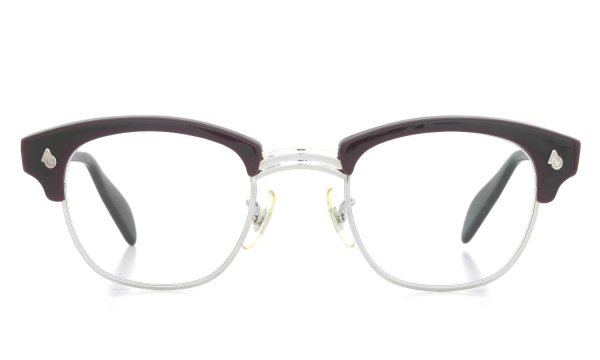 American Optical Vintage 1960s Brow Combination AO鋲 Brown/Silver 48-24