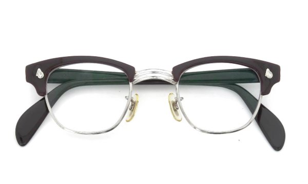 American Optical Vintage 1960s Brow Combination AO鋲 Brown/Silver 44-24