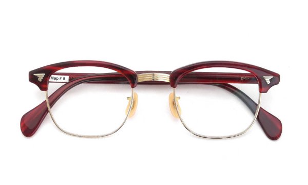 American Optical 1950s〜1960s SIRMONT Maroon-Gold 1/10 12KGF 46-22