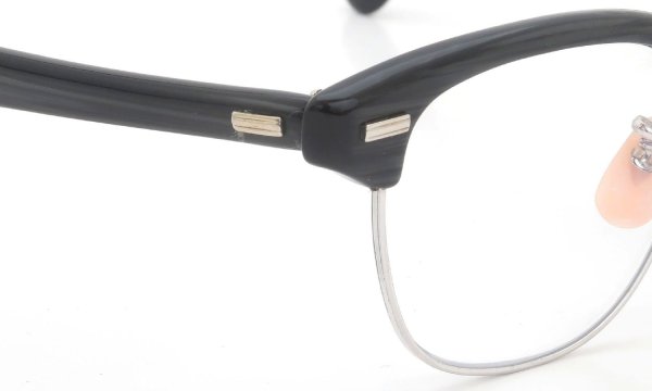 US Optical vintage 1950s〜1960s A600 Combination Black-Stone/White-Gold 1-10 12KGF 46-20 #222586