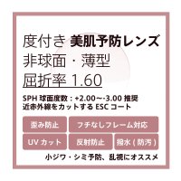 東海光学 度付き美肌予防クリアレンズ 非球面