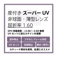 東海光学 度付きスーパーUVカットクリア(ルティーナ素材)レンズ 非球面