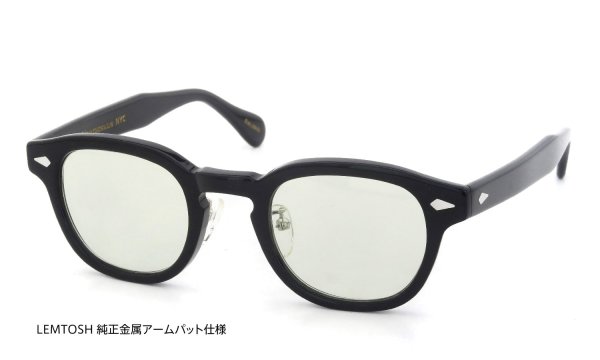 MOSCOT レムトッシュ サングラス BLACK ライトグリーンレンズ