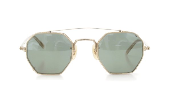 OLIVER PEOPLES 1990's OP-14 G with ClipOLIVER PEOPLES 1990's OP-14 G with Clip クリップ装着 正面