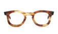 FRANCE Vintage フランス ヴィンテージ メガネ 推定1950年代 3-DOTS RIGHT-ANGLE-CARREE LIGHT-BROWN-DEMI