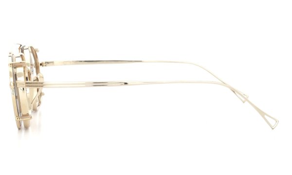 KameManNen クリップオンサングラスセット KMN-152 44size GD/ Warm-Gray-lens