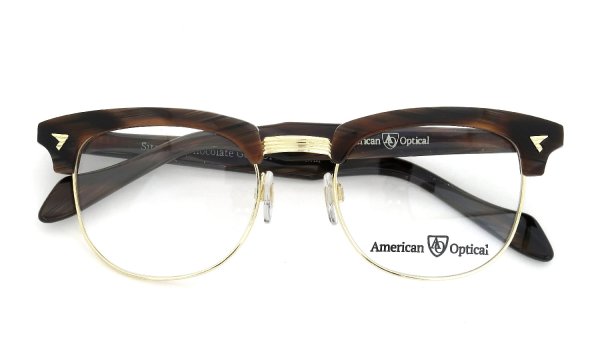 American Optical メガネ通販 Sirmont Chocolate Gold 51size