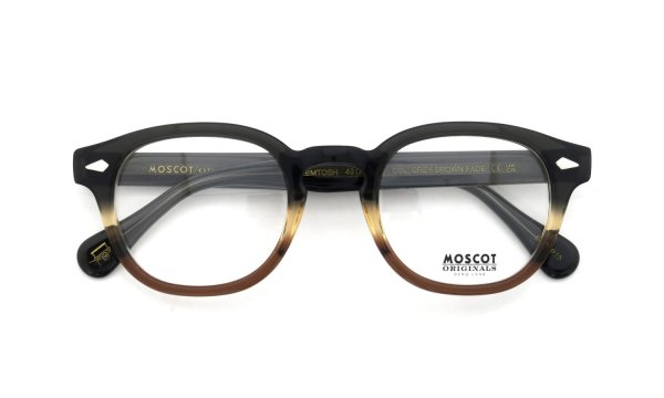 MOSCOT 定番メガネ通販 LEMTOSH GREY-BROWN FADE 49size(L)