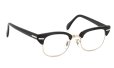 Universal Optical vintage メガネ 推定1960年代 Combination Brown-Wood/Gold 46-20 1/30 10KRGP