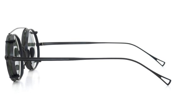 KameManNen クリップオンサングラスセット通販 KMN-99 45size with clip MBK/MBK