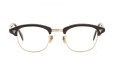 American Optical vintage メガネ 推定1950年代〜1960年代 Malcolm-X SIRMONT BR-YG 46-22 #8807