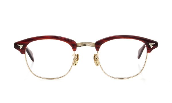 American Optical vintage メガネ 推定1950年代〜1960年代 SIRMONT RS-YG 1/10 12KGF 46-22 #229730