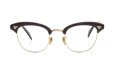 American Optical vintage メガネ通販 1950s〜1960s INFLUENTIAL A602 BST-YG 1/10 12KGF 46-22 #226842