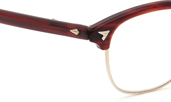 American Optical vintage メガネ 推定1950年代〜1960年代 SIRMONT RS-YG 1/10 12KGF 46-22 #229730