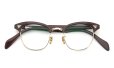 American Optical vintage メガネ通販 1950s〜1960s INFLUENTIAL A602 BST-YG 1/10 12KGF 46-22 #226842