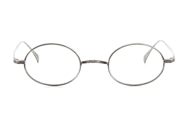 PonMegane Silver925 メガネ通販 Oval-01 Hand Engraving Arabesque/Antique silver