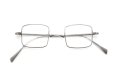 PonMegane Silver925 メガネ通販 Square-01 Hand Engraving Crack/Antique silver