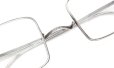 PonMegane Silver925 メガネ通販 Square-01 Hand Engraving Crack/Antique silver