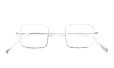 PonMegane Silver925 メガネ通販 Square-01 Silver