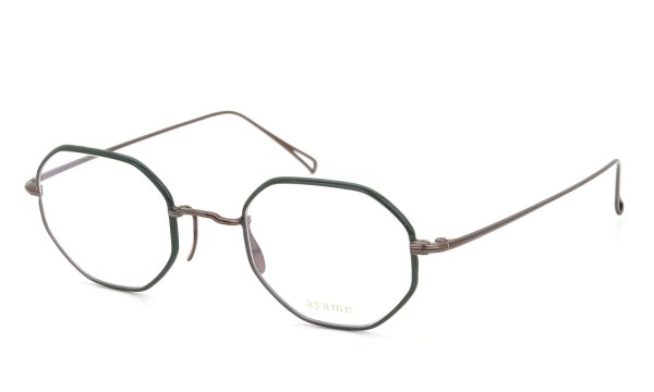 ayame for PonMegane アヤメ 限定生産メガネ通販 OCTA 47size LTD Copper/Green