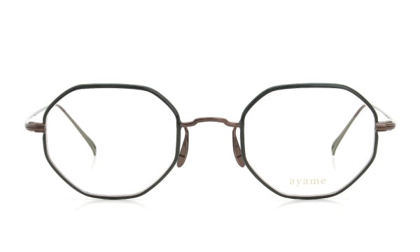 ayame for PonMegane アヤメ 限定生産メガネ通販 OCTA 47size LTD Copper/Green