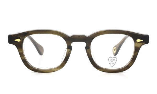 JULIUS TART OPTICAL 通販 AR Gold Series 通販 AR-44-22 PL-001SP OLIVE GREEN SASA