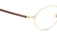 YUICHI TOYAMA. メガネ通販 Nagy U-176 COL2 White Gold / Dark Brown