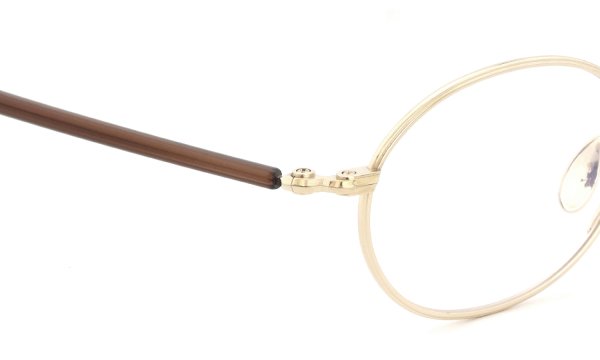 YUICHI TOYAMA. メガネ通販 Nagy U-176 COL2 White Gold / Dark Brown