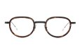 Lunetterie Generale メガネ通販 PANACHE col.Black and Palladium & Medium Tortoise Inlay