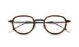 Lunetterie Generale メガネ通販 PANACHE col.Black and Palladium & Medium Tortoise Inlay