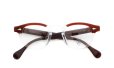 JULIUS TART OPTICAL メガネ通販 AR-44-24 RED WOOD CLEAR