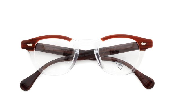 JULIUS TART OPTICAL メガネ通販 AR-44-24 RED WOOD CLEAR