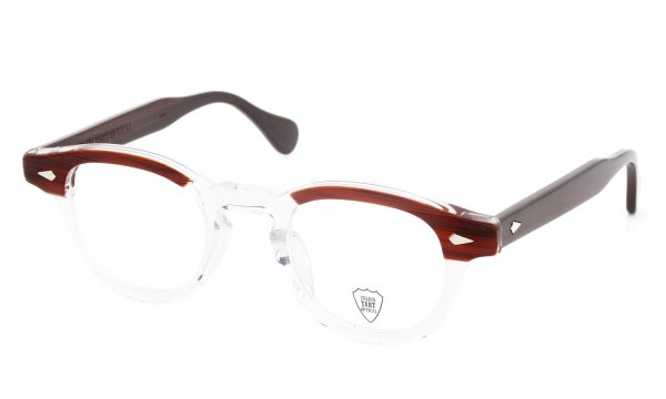 JULIUS TART OPTICAL メガネ通販 AR-46-24 RED WOOD CLEAR