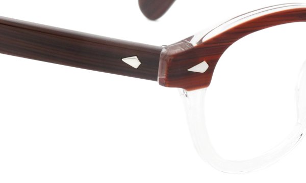 JULIUS TART OPTICAL メガネ通販 AR-46-24 RED WOOD CLEAR