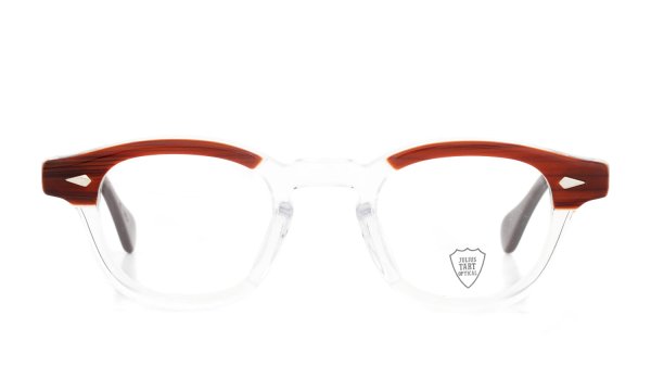 JULIUS TART OPTICAL メガネ通販 AR-44-24 RED WOOD CLEAR