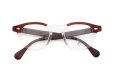 JULIUS TART OPTICAL メガネ通販 AR-46-24 RED WOOD CLEAR