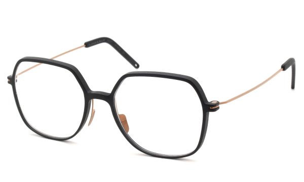 KLENZE&BAUM 3Dプリントメガネ通販 [ASKET] YAMADA-NP col.001 COAL/ROSEGOLD