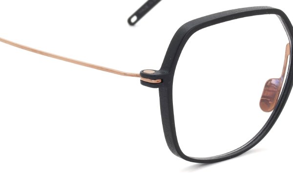 KLENZE&BAUM 3Dプリントメガネ通販 [ASKET] YAMADA-NP col.001 COAL/ROSEGOLD