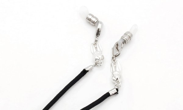 THE LEASH CORD グラスコード通販 Atwood Rope/Urawa-Rabbit Black/Silver925