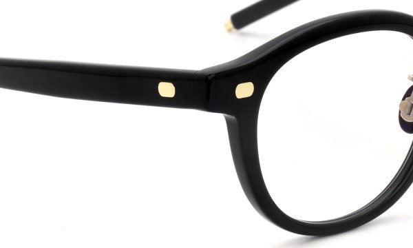 10eyevan セルロイドメガネ通販 no.1 III FR (47) c.1035BKGG DeadStockBlack/18金 +本鼈甲パット