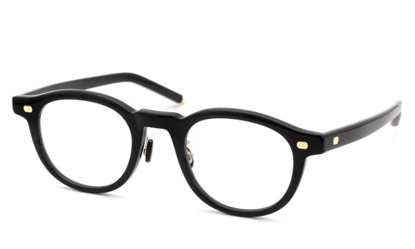 10eyevan セルロイドメガネ通販 no.1 III FR (47) c.1035BKGG DeadStockBlack/18金 +本鼈甲パット