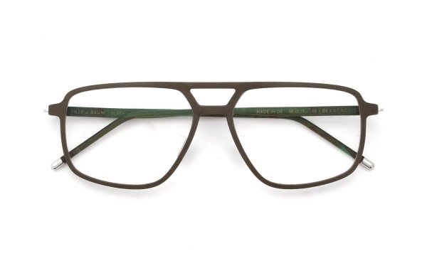 KLENZE&BAUM 3Dプリントメガネ通販  [SLEEK ECOLUCENT] FRASER-NP col.022 MOSS/SILVER