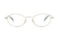YUICHI TOYAMA. for ポンメガネ 限定生産メガネ通販 Nagy U-176 COL.7 サテン仕上げ White Gold / Clear gray
